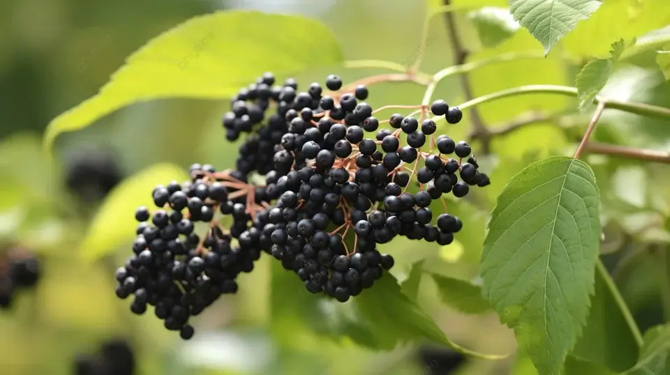 dried elderberries